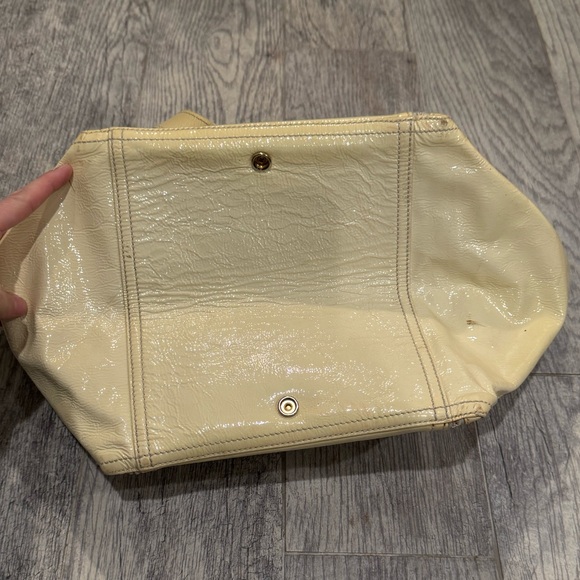 YSL Saint Laurent cream downtown leather Rive Gauche bag - Picture 8 of 11